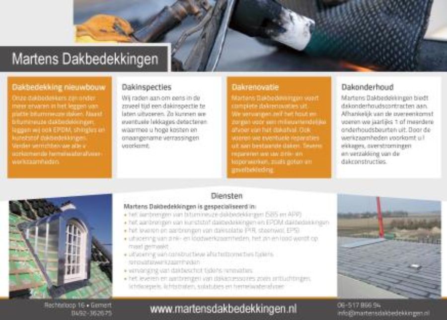 Dakbedekking nieuwbouw